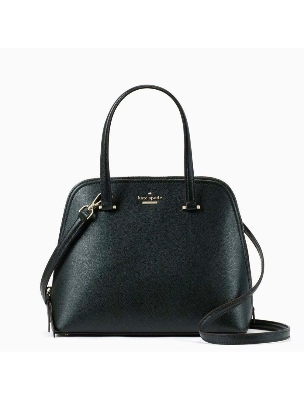 Kate Spade Women’s Patterson Drive Small Dome Satchel Dark Green Pebbled Leather